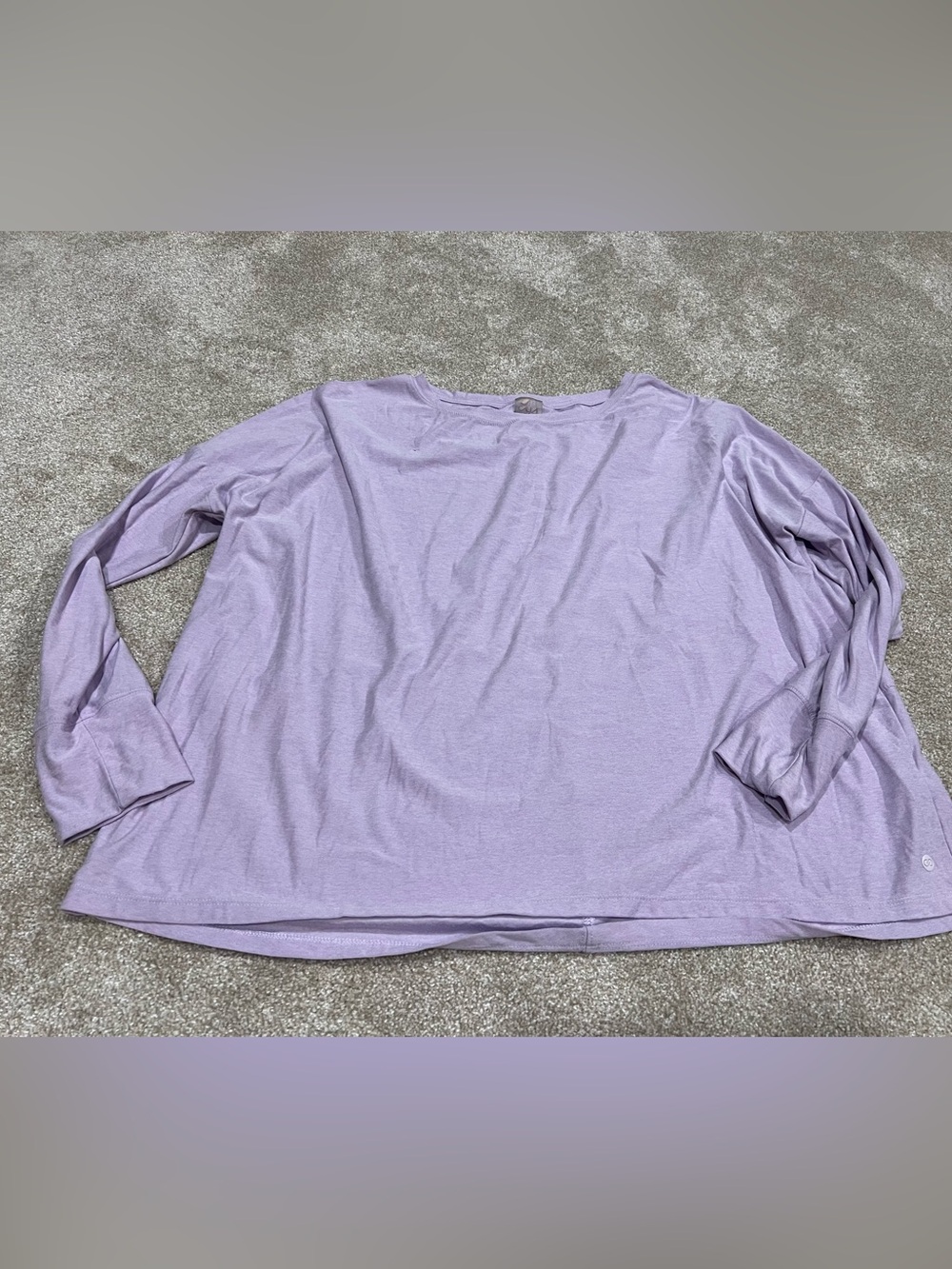 Calia Lavender Crewneck Long Sleeve Tee